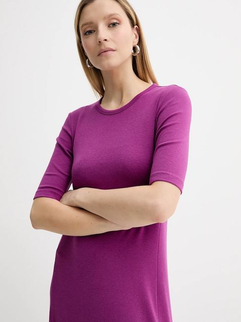 Marc O'Polo sukienka kolor różowy maxi prosta 506300459071