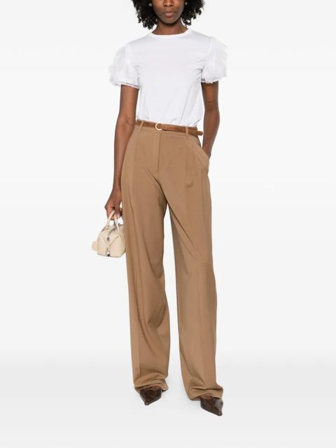 Max Mara ruffled sleeve T-shirt - White - zdjęcie produktu nr 2