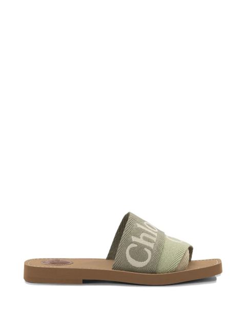Chloé Woody sandals - Green - zdjęcie produktu nr 1