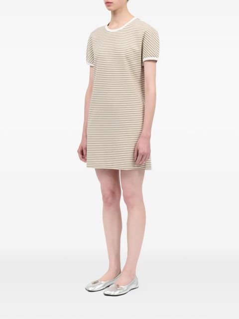 MM6 Maison Margiela striped mini dress - Neutrals