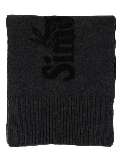 Simone Rocha logo-embellished wool scarf - Black - zdjęcie produktu nr 1