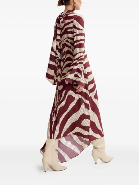 Essentiel Antwerp zebra-print midi dress - Neutrals