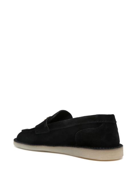 Dolce & Gabbana logo-plaque loafers - Black