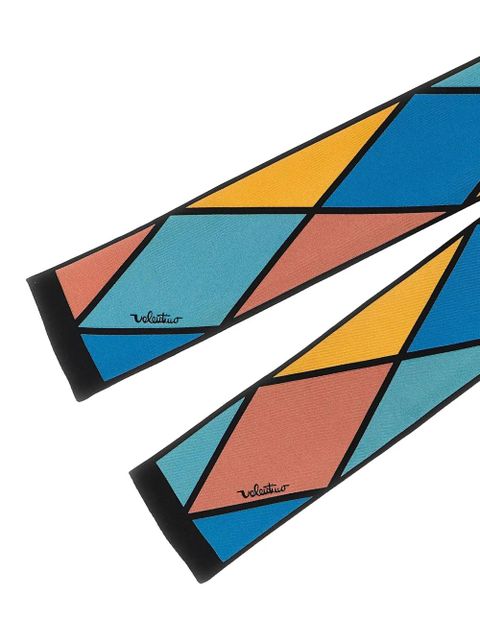 Valentino Garavani rhombelle-print scarf - Blue
