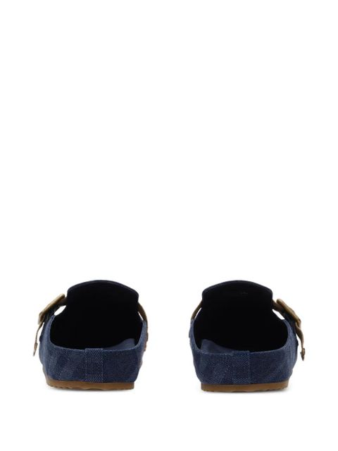 Burberry Check denim Urchin clogs - Blue - zdjęcie produktu nr 2