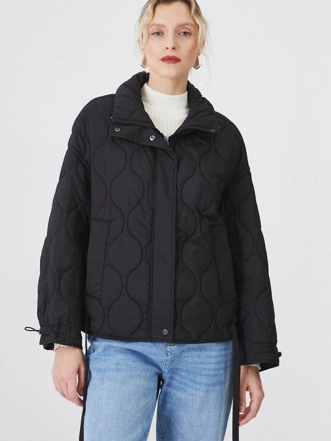 Medicine kurtka damska kolor czarny przejściowa oversize - zdjęcie produktu nr 1