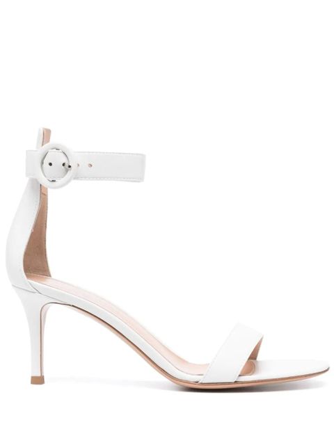 Gianvito Rossi Portofino 70mm leather sandals - White - zdjęcie produktu nr 1
