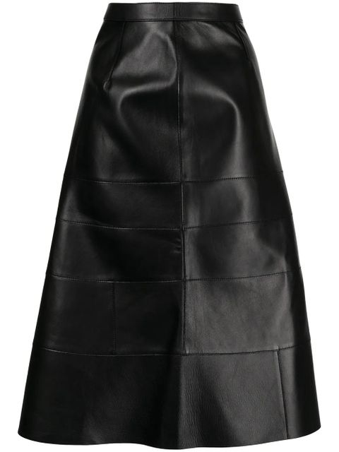 LOEWE high-waisted midi skirt - Black - zdjęcie produktu nr 1