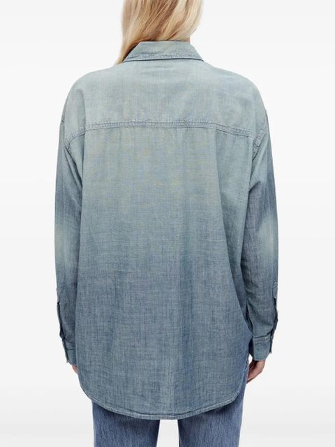 RE/DONE x Pamela Anderson chambray shirt - Blue