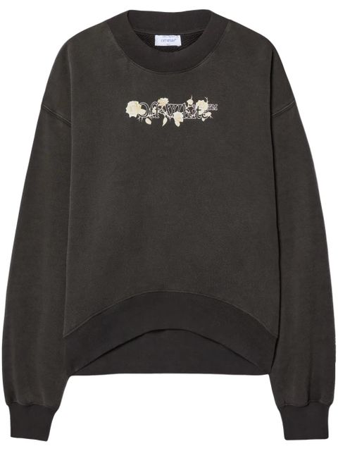 Off-White Bookish Roses sweatshirt - Black