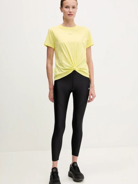 Dkny t-shirt bawełniany damski kolor żółty DP5T9994