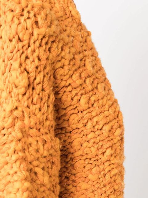 Proenza Schouler square-neck chunky-knit jumper - Yellow