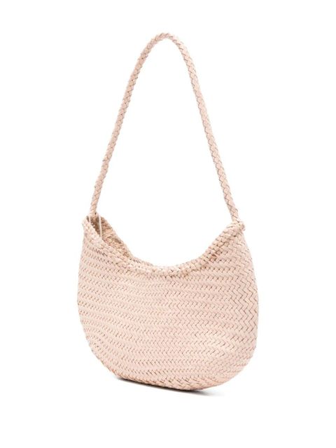 DRAGON DIFFUSION braided leather shoulder bag - Neutrals