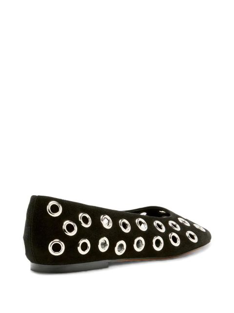 Proenza Schouler metal-eyelet detailing ballerinas - Black - zdjęcie produktu nr 2