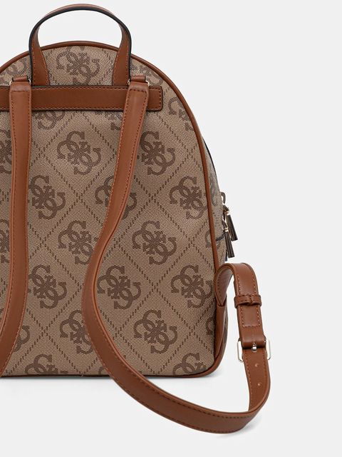 Guess plecak ERENIA damski kolor beżowy mały wzorzysty HWSO78 38330