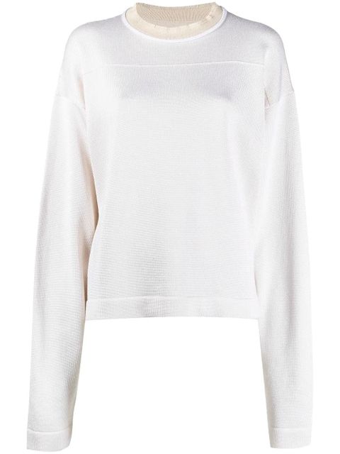 Jil Sander two-tone jumper - Neutrals - zdjęcie produktu nr 1