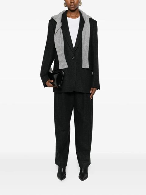 TOTEME double-pleat pants - Black