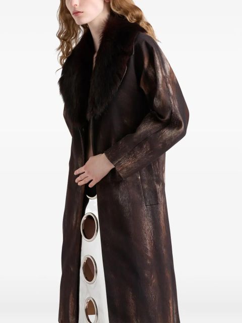 Prada single-breasted coat - Brown