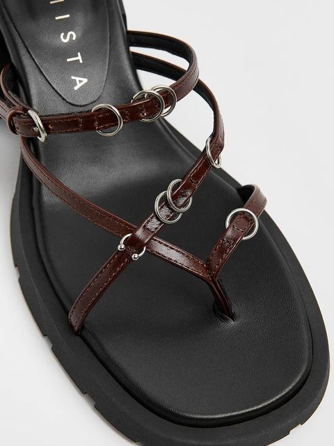 Miista klapki skórzane Jaslene