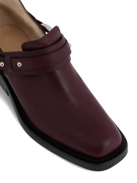 Rabanne XL Link biker ankle boots - Red