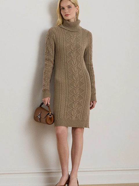 Lauren Ralph Lauren sukienka z dodatkiem wełny - zdjęcie produktu nr 1