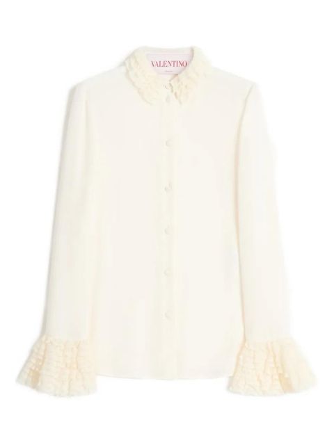 Valentino Garavani georgette shirt - White