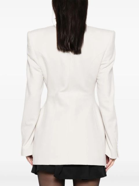 Balenciaga double-breasted hourglass blazer - Neutrals
