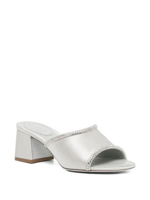 René Caovilla embellished mules - Silver - zdjęcie produktu nr 2