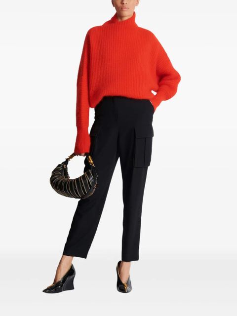 Balmain ribbed turtleneck jumper - Red - zdjęcie produktu nr 2
