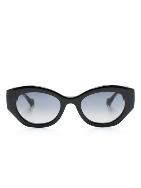 Gucci Eyewear oval-frame sunglasses - Black - zdjęcie produktu nr 1