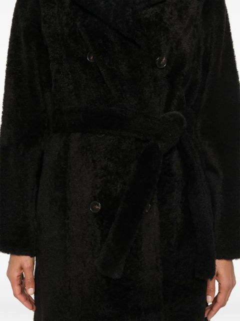 Yves Salomon double-breasted coatq - Black