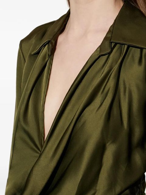 Blumarine satin dress - Green