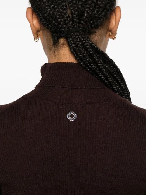 Maje wool-silk sweater - Brown