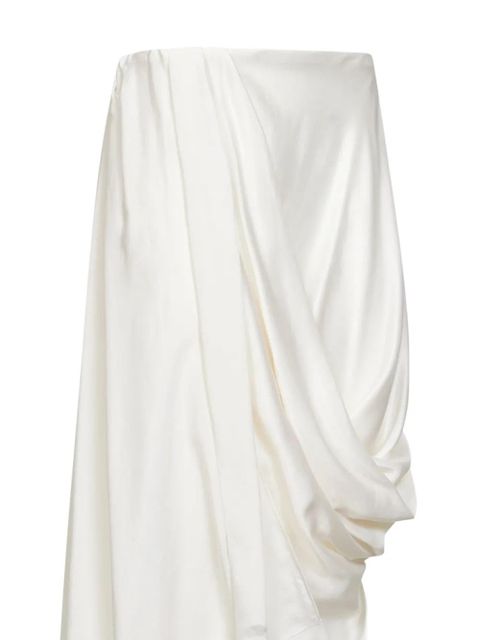 Maison Margiela asymmetric midi skirt - White