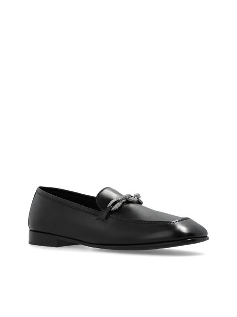 Jimmy Choo Tilda leather loafers - Black - zdjęcie produktu nr 2