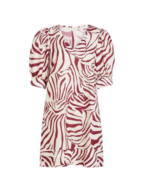 Marie Oliver Ola puffed-sleeve mini dress - Neutrals - zdjęcie produktu nr 1