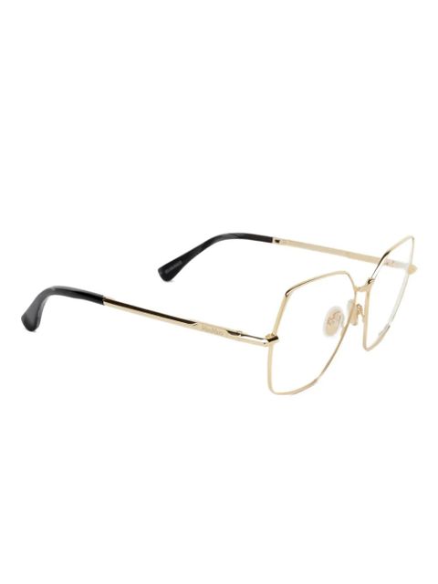 Max Mara Eyewear geometric-frame glasses - Gold