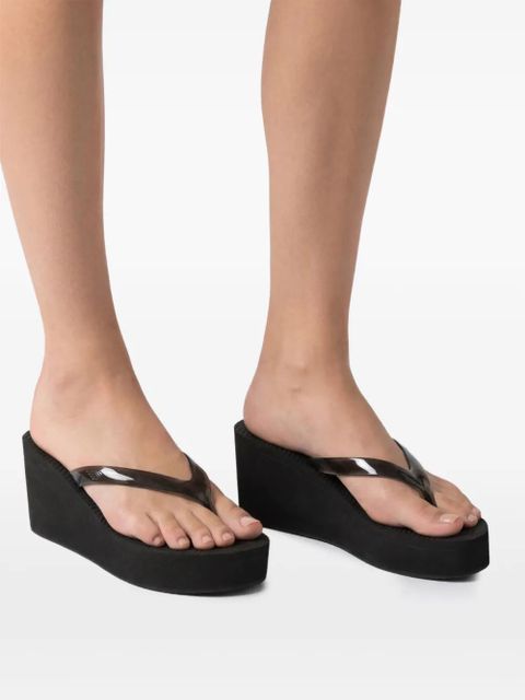 Ancient Greek Sandals Etheria slides - Black