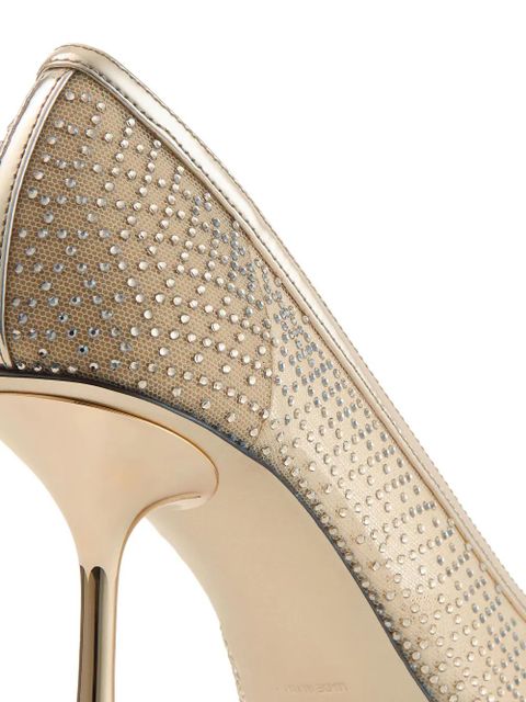 Jimmy Choo 80mm Ixia embellished heeled pumps - Gold - zdjęcie produktu nr 2