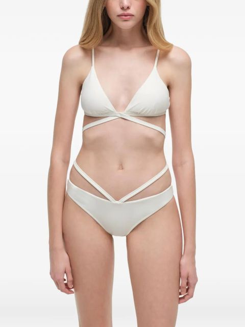 Simkhai Harlen criss-cross bikini top - White - zdjęcie produktu nr 2