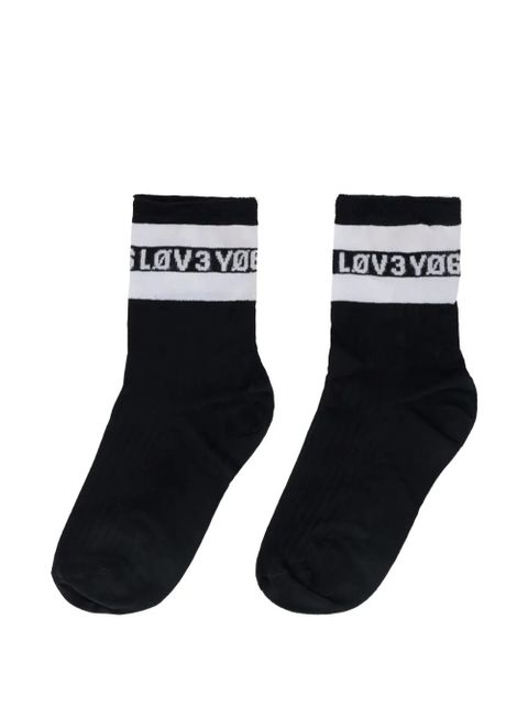 Valentino Garavani striped socks - Black - zdjęcie produktu nr 2