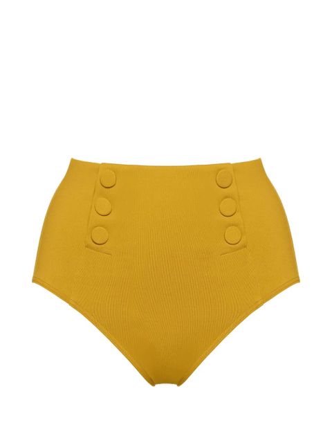 ERES high-waisted button-detail bikini bottoms - Yellow - zdjęcie produktu nr 1