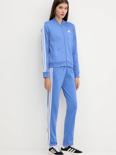 adidas dres Essentials 3-Stripes damski kolor niebieski JX0508 - zdjęcie produktu nr 1