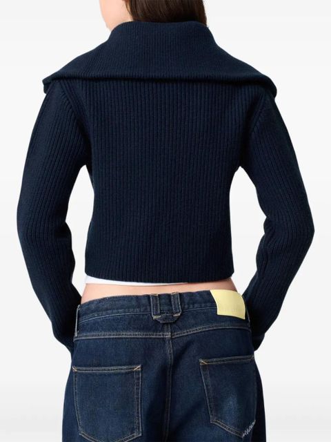 Axel Arigato Celine ribbed cardigan - Blue