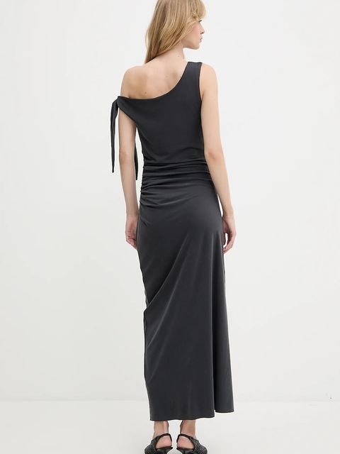 Samsoe Samsoe sukienka SASUS kolor czarny maxi dopasowana F25200039