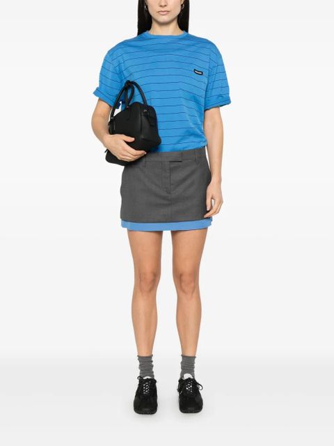 Miu Miu layered mini skirt - Grey - zdjęcie produktu nr 2