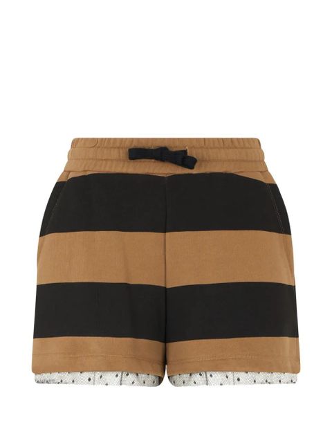 Valentino Garavani striped trim shorts - Neutrals - zdjęcie produktu nr 1