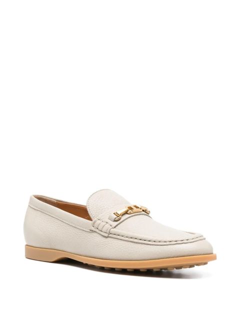 Tod's leather loafers - Neutrals