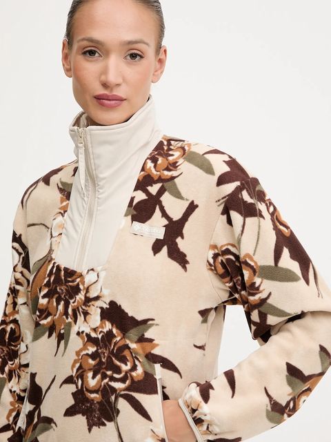 Columbia bluza outdoorowa Sequoia Grove damska kolor beżowy wzorzysta 2136204