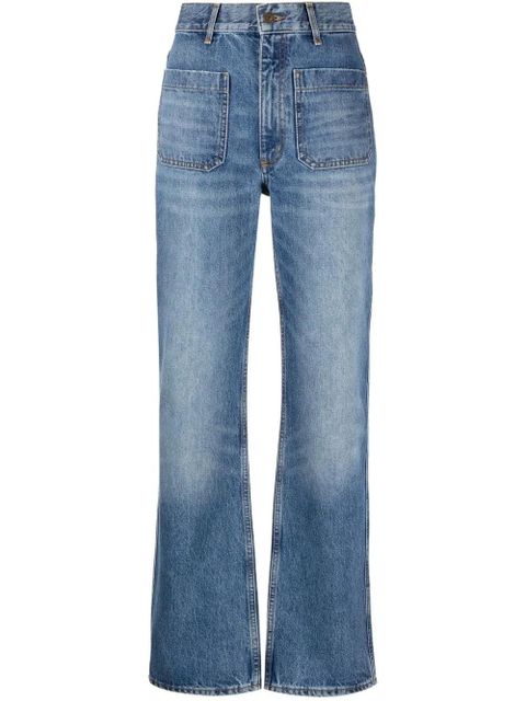 SANDRO high-waist straight-leg jeans - Blue - zdjęcie produktu nr 1